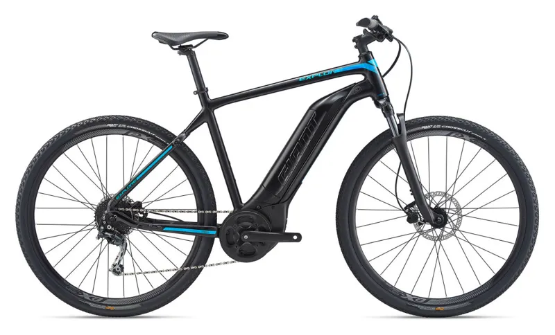 Giant Explore E+ 4 2020 Electric Urban Bike - Satin Black/Blue