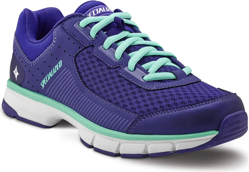 Specialized Cadette Womens Cycling Clipless Shoes - Size 37 Teal/White