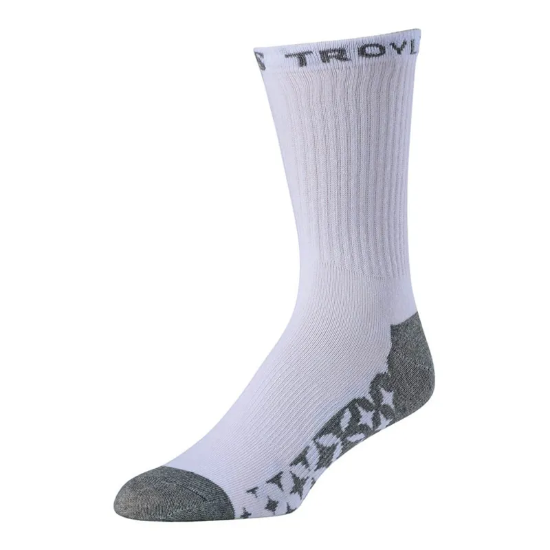 Troy Lee Designs Starburst Crew Socks - White