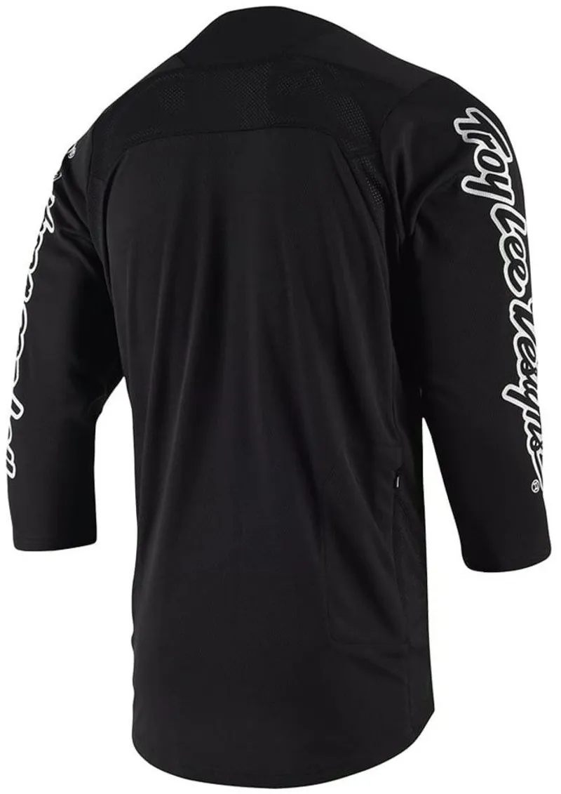 Troy Lee Designs Ruckus 3/4 Sleeve Jersey - Block Black-1