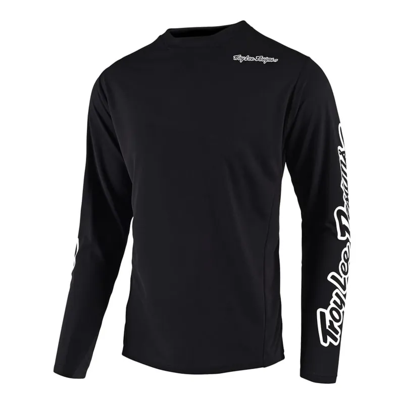 Troy Lee Designs Sprint Long Sleeve Jersey - Solid Black