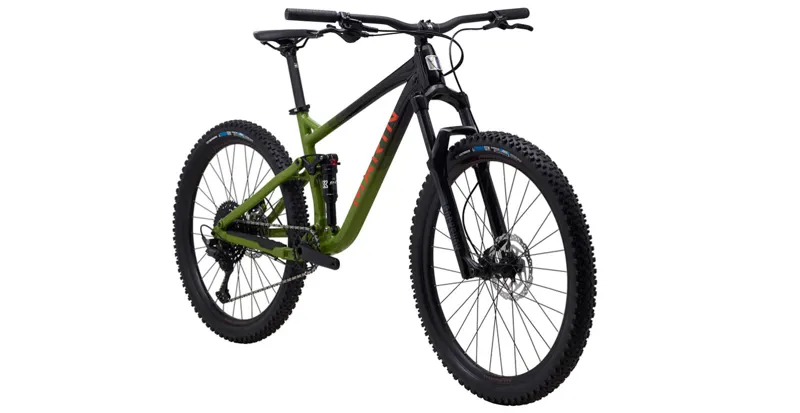 Marin Rift Zone 1 2022 27.5 Full Suspension Mountain Bike - Black/Orange-1