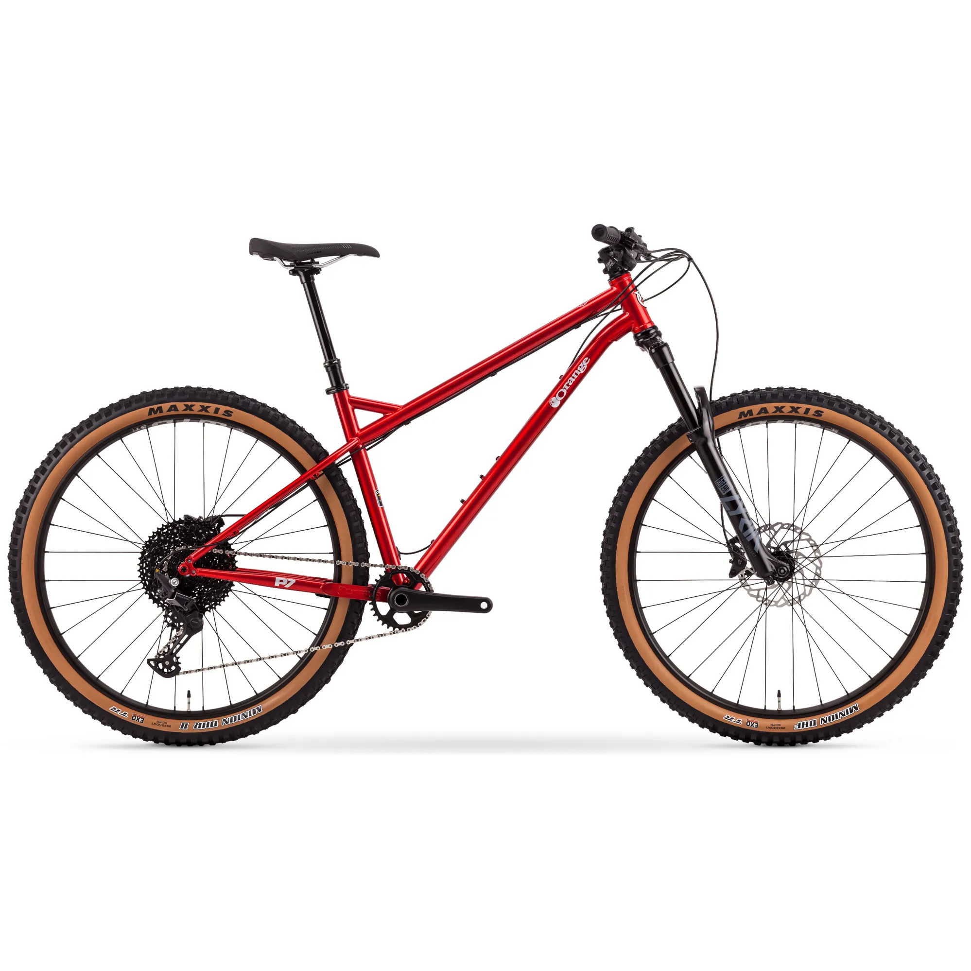 Orange P7 29S 2023 Hardtail Mountain Bike Candy Red