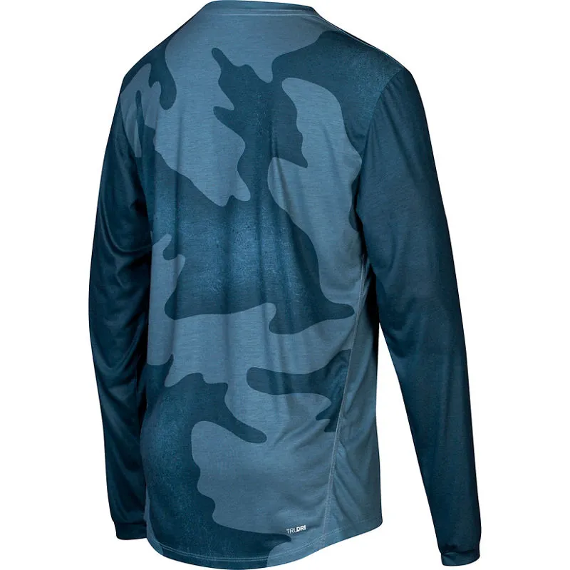 Fox Indicator Long Sleeve Mash Camo Jersey - Steel Blue-1