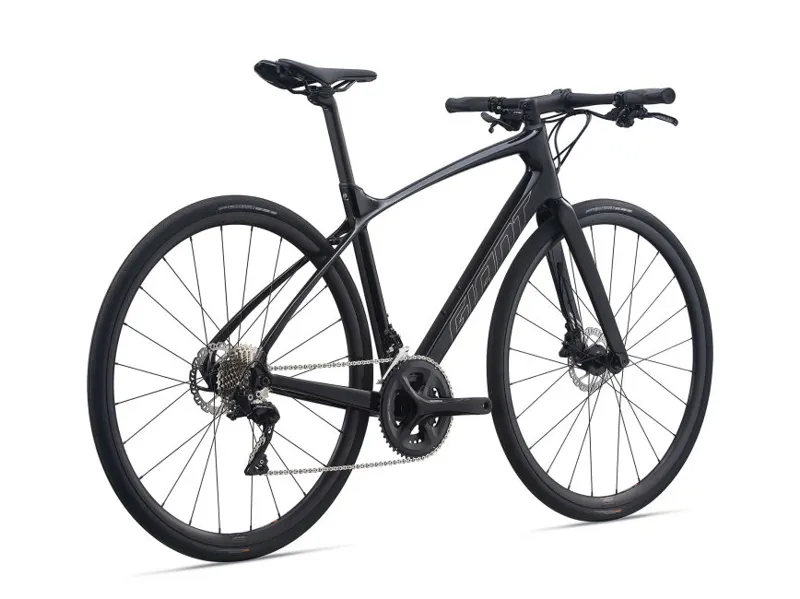 Giant FastRoad Advanced 1 2021 Flat Bar Road Bike - Carbon/Chrome-2