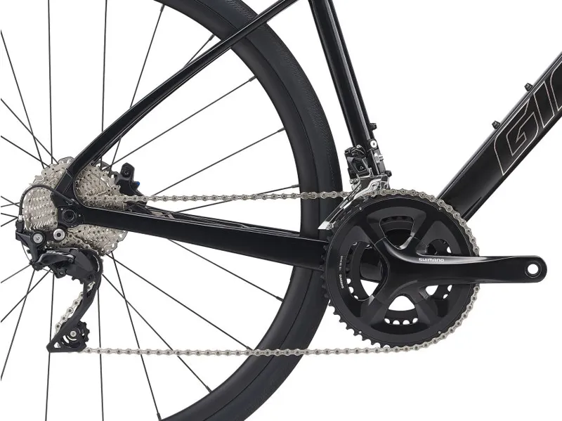 Giant FastRoad Advanced 1 2021 Flat Bar Road Bike - Carbon/Chrome-5