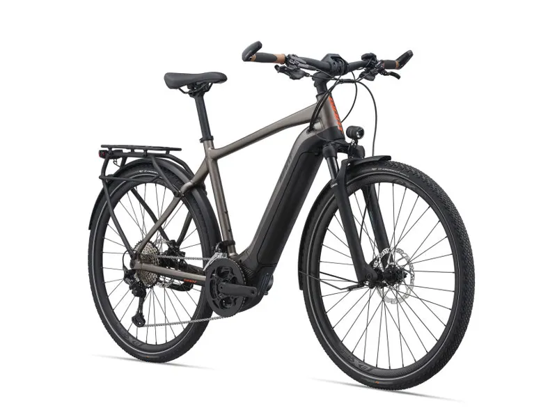 Giant Explore E+ 0 Pro GTS 2021 Electric Hybrid Bike - Metallic Brown-1