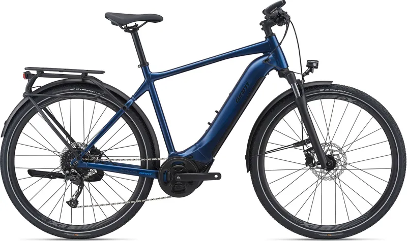 Giant Explore E+ 2 GTS 2022 Electric Urban Bike - Metallic Navy
