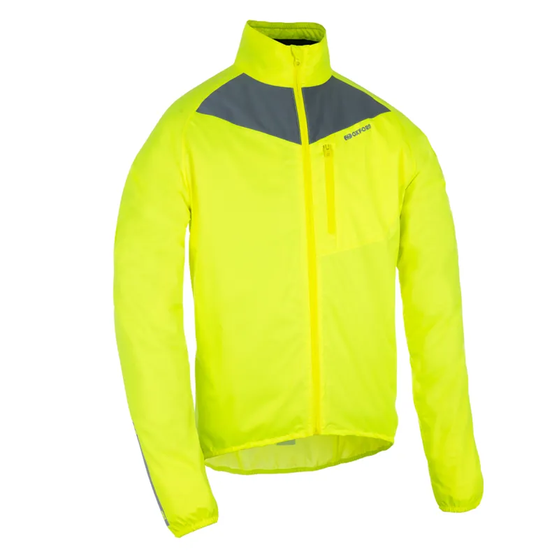 Oxford Endeavour Men's Waterproof Cycling Jacket - Yellow Fluo