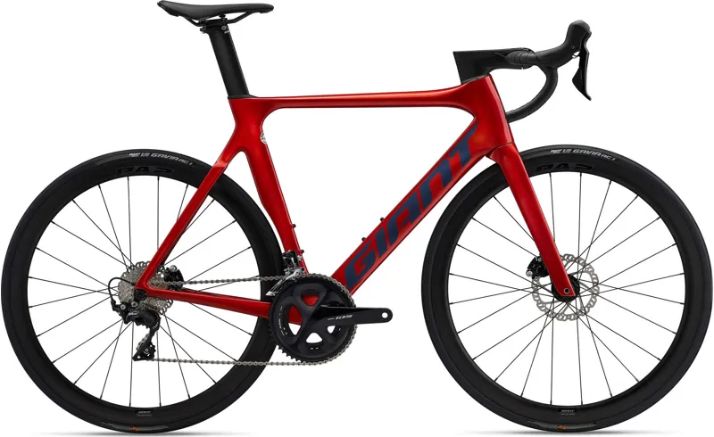 Giant Propel Advanced Disc 2 2022 Carbon Road Bike - Grenadine/Navy