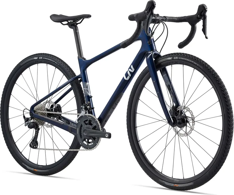 Liv Devote Advanced 2 Women's Gravel Road Bike - Candy Navy-1
