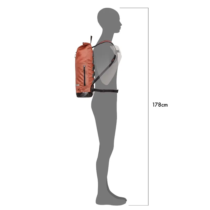 Ortlieb Commuter Daypack City Backpack - 21 Litre - Rooibos-6