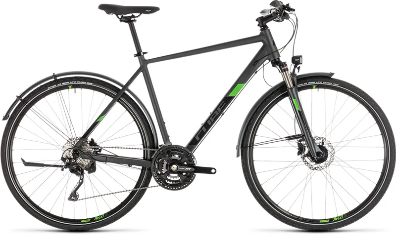 Cube Cross Allroad 2019 Hybrid Bike - Iridium/Green