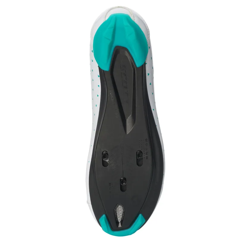 Scott Road Comp Boa Lady Womens Road Shoes - White/Turquoise Blue-2