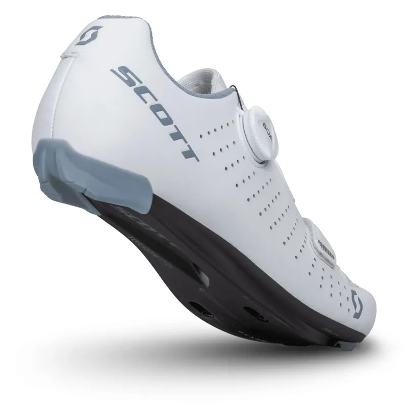 Scott Comp BOA  Women's Road Shoes - Matt White/Light Blue-1
