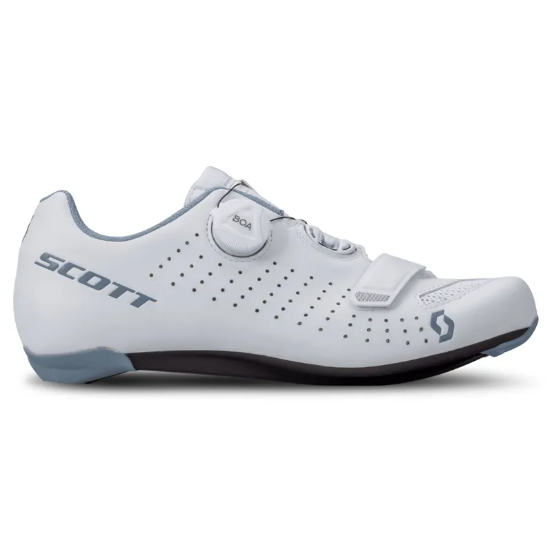 Scott Comp BOA  Women's Road Shoes - Matt White/Light Blue-2