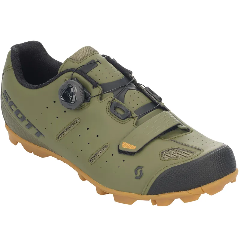 Scott Elite Boa MTB Shoes - Green Moss/Black -1