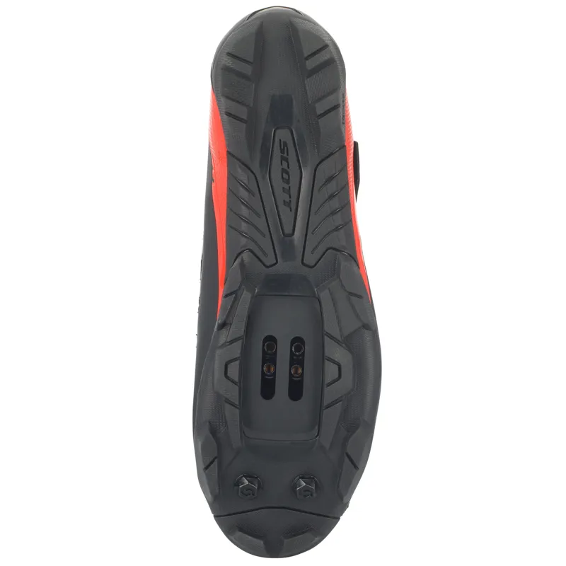 Scott MTB Comp RS MTB Shoes - Matt Black/Gloss Red-2