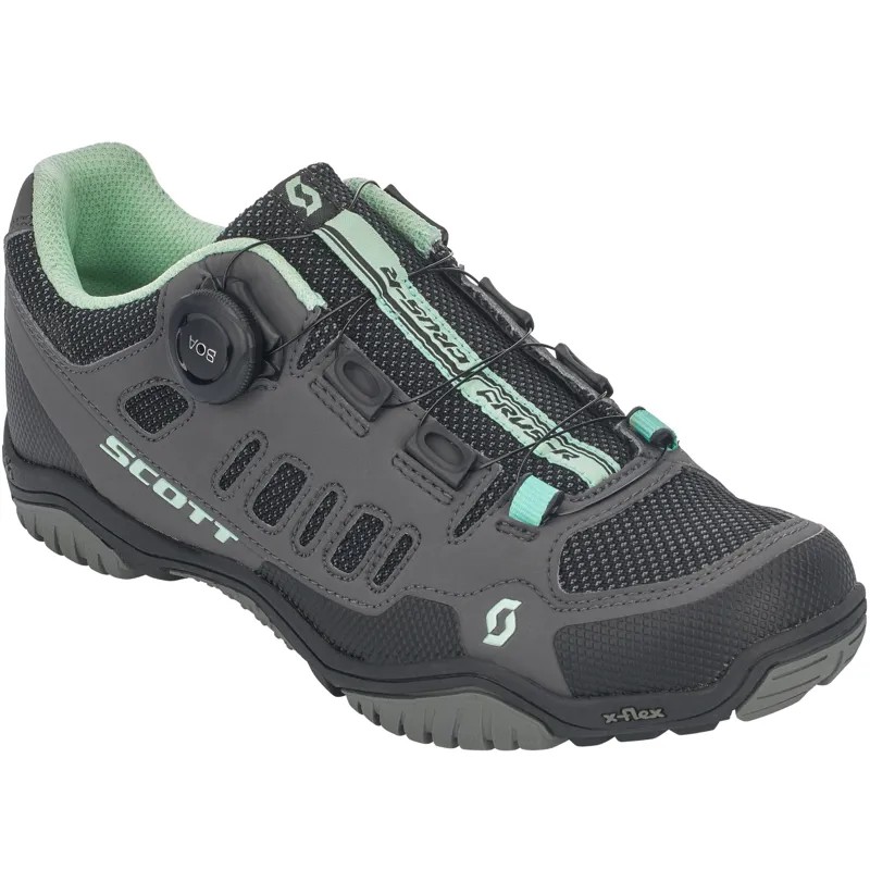 Scott Sport CrusR Boa Lady MTB Shoes Dark Grey/Mint Green