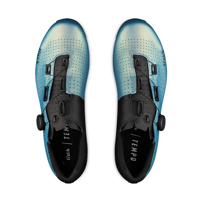 Fizik Tempo Decos Road Cycling Shoes - Blue Iridescent-1