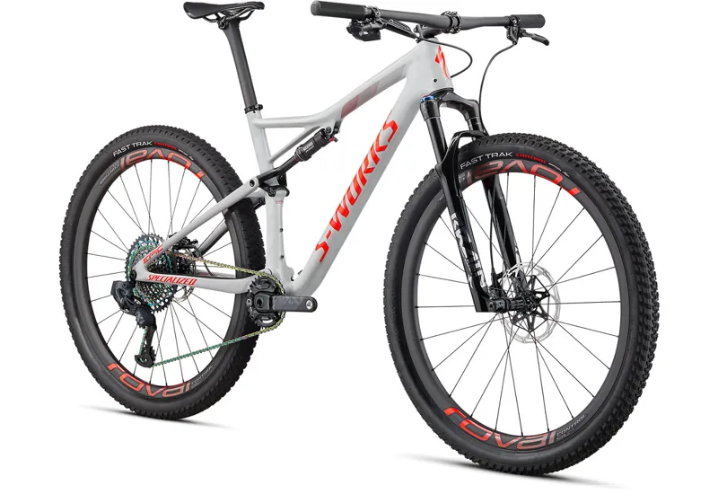 Specialized S-Works Epic AXS 2020 Full Suspension MTB - Dove Grey/Red-1
