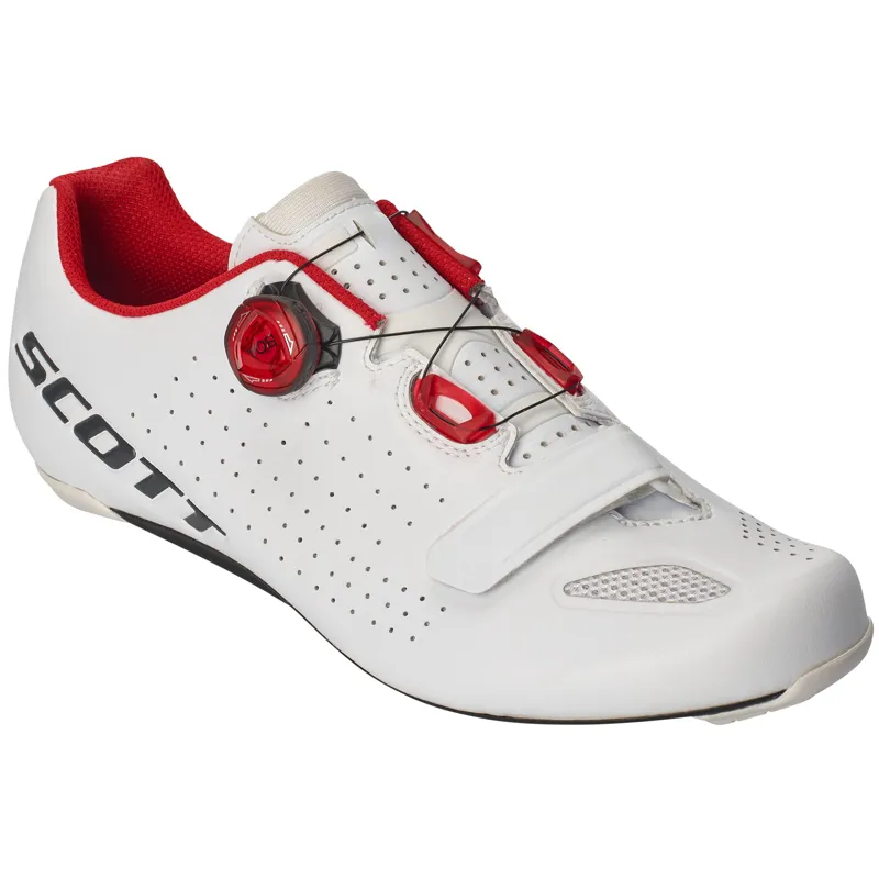 Scott Road Vertec Boa 2019 Road Shoes - White/Red-1