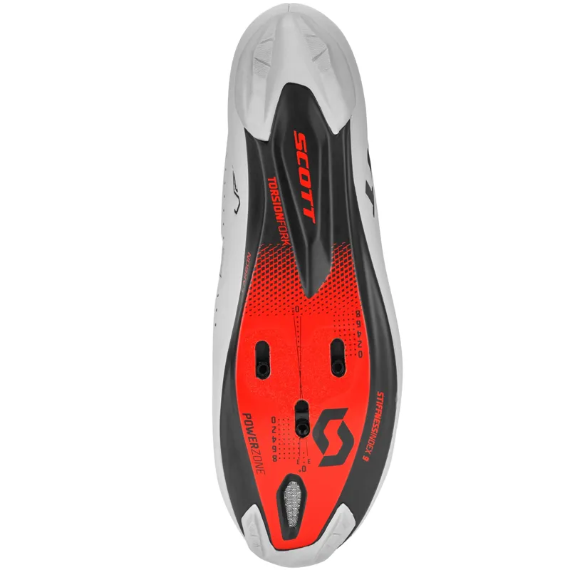 Scott Road Vertec Boa 2019 Road Shoes - White/Red-2