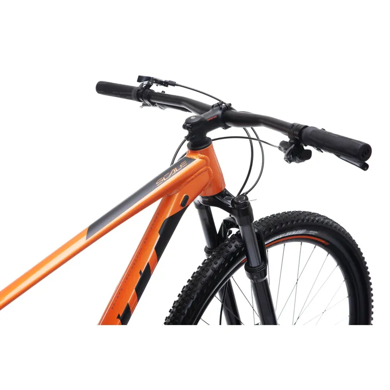 scott mountain bike orange and black