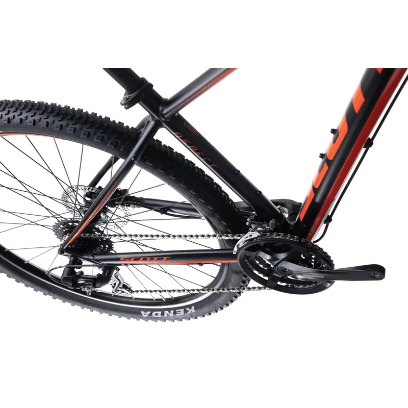 scott mountain bike orange and black