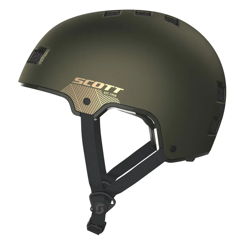 Scott Jibe BMX Helmet -  Komodo Green/Gold-1