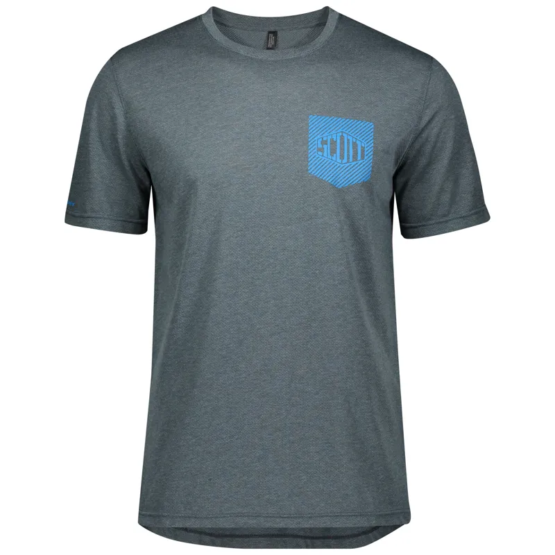 Scott Trail Flow DRI Short Sleeve Technical Tee - Nightfall Blue