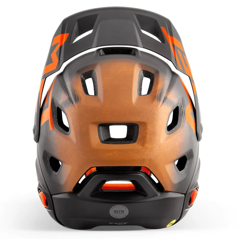 Met Parachute MCR Mips Full Face Helmet - Black/Orange-4