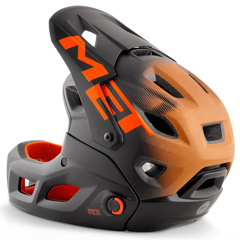 Met Parachute MCR Mips Full Face Helmet - Black/Orange-3