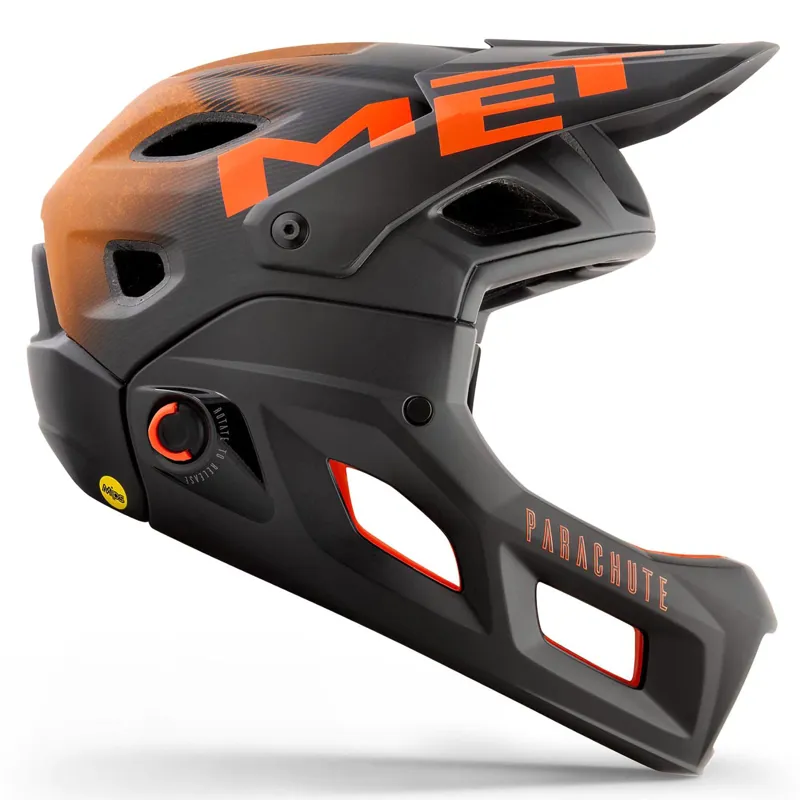 Met Parachute MCR Mips Full Face Helmet - Black/Orange-2