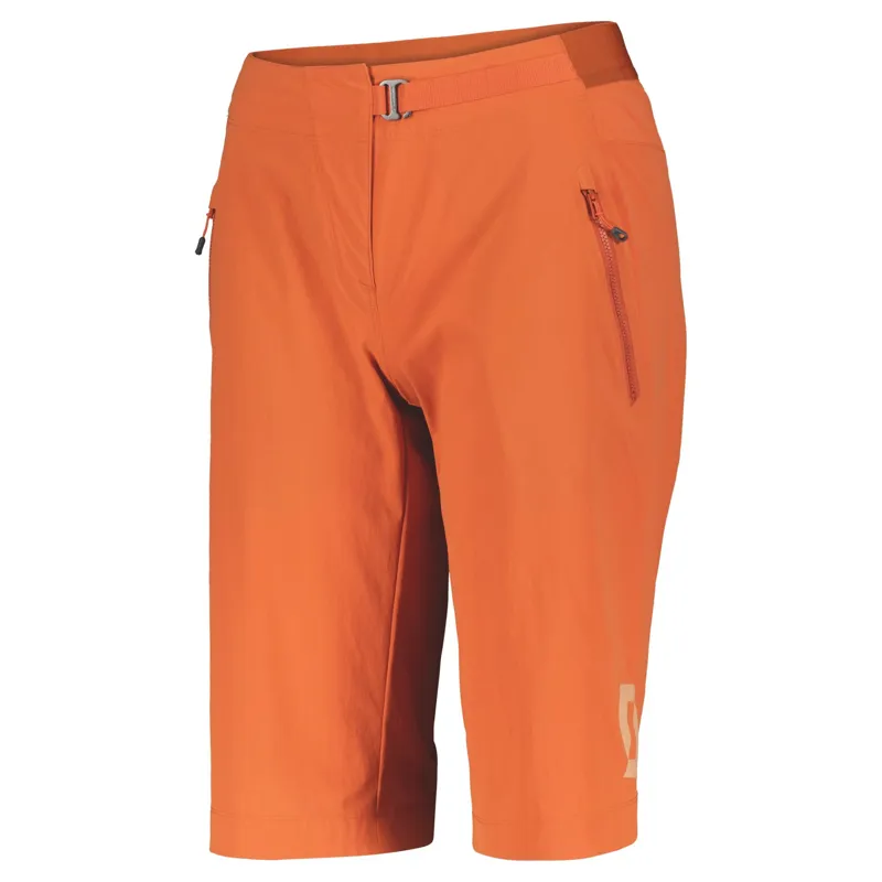 Scott Trail Vertic with Pad Women's Baggy Shorts - Braze Orange