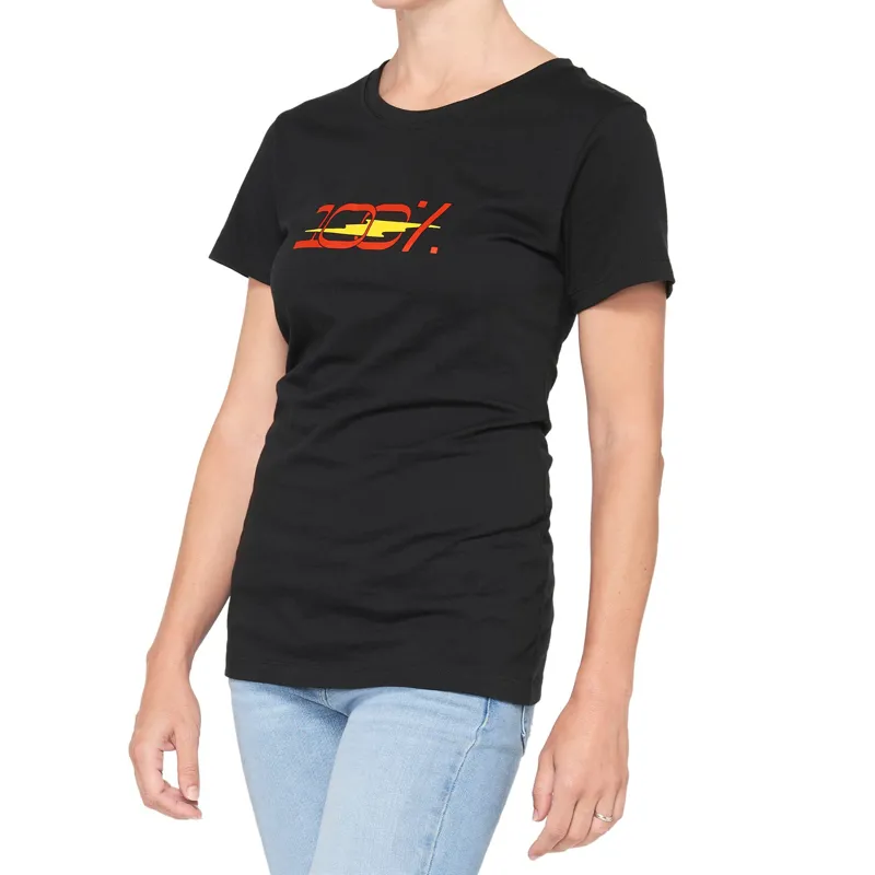 100 Percent Joshua Crewneck Womens T-Shirt - Black