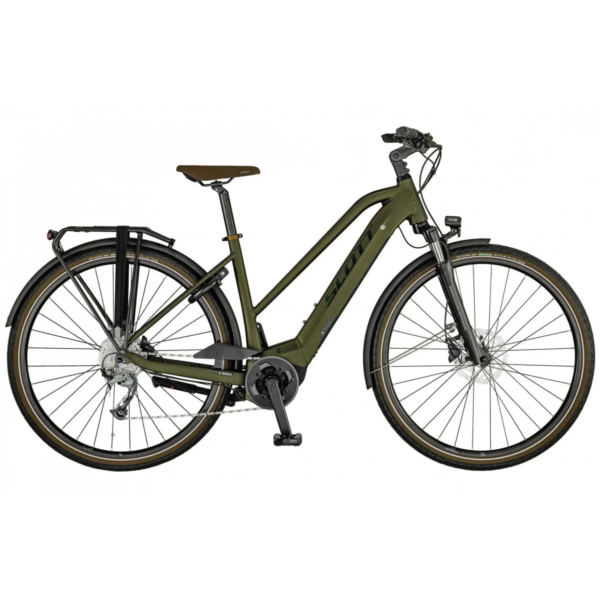 Scott Sub Tour eRIDE 30 Womens 2021 Electric Urban Bike Green