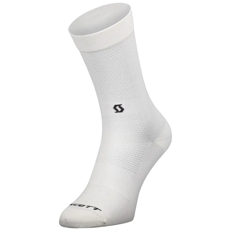 Scott Performance No Shortcuts Crew Socks - White/Black