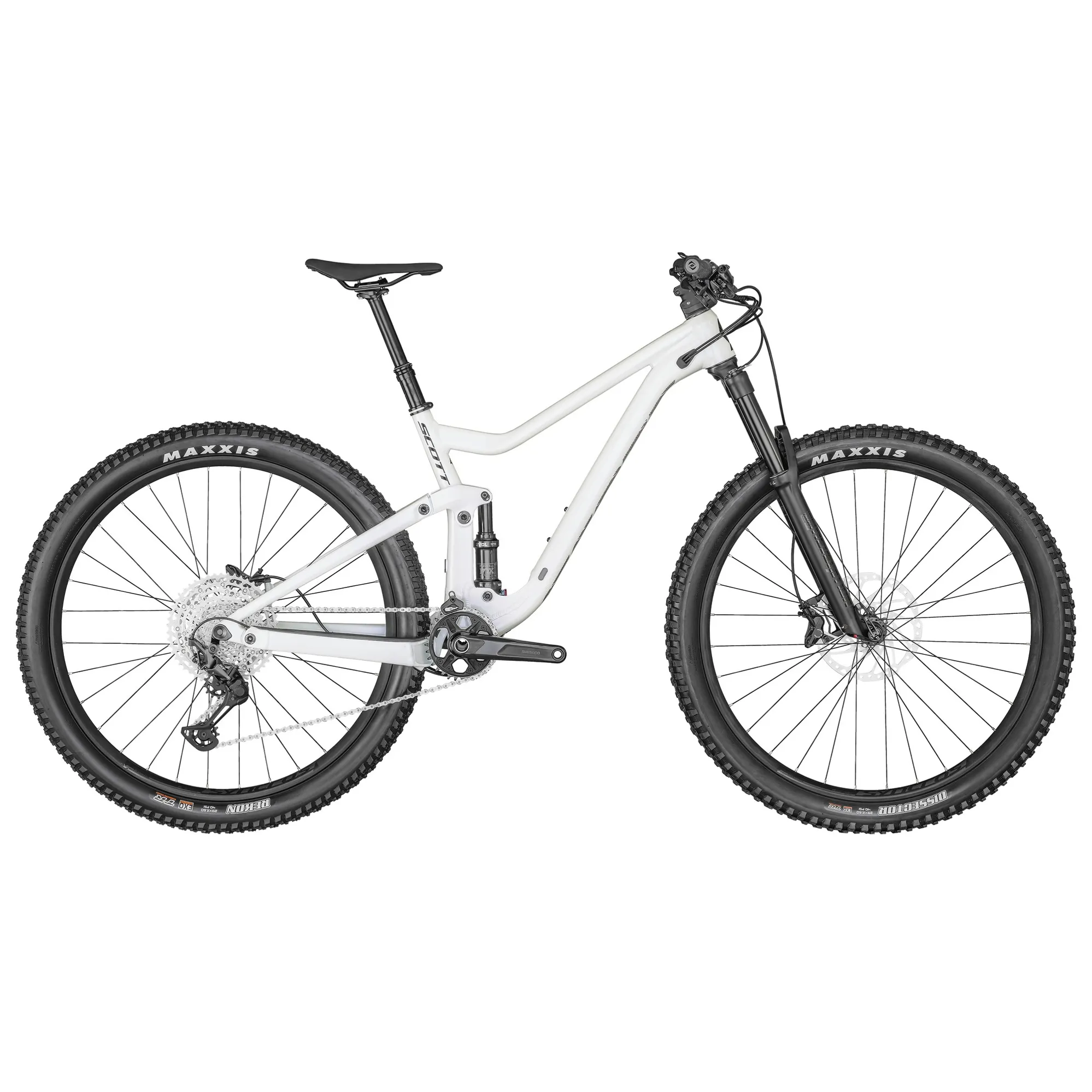 White Full Suspension Mountain Bike Ozark Trail Slalom Full