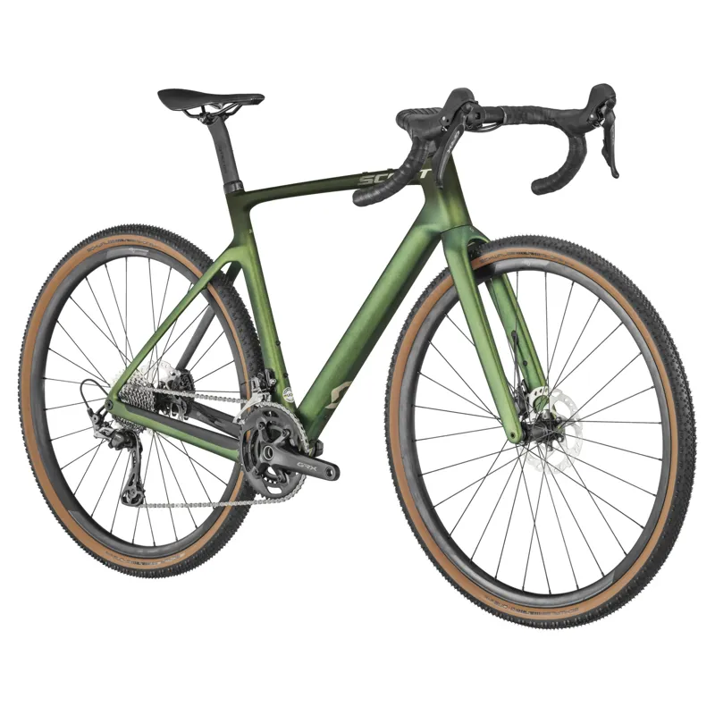 Scott Addict Gravel 30 2022 Gravel Road Bike - Green-1