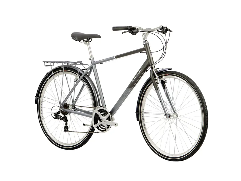 Raleigh Pioneer Crossbar 700c 2023 Hybrid Bike - Grey-1
