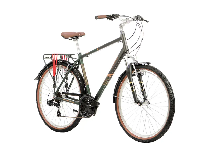 Raleigh Pioneer Trail 650b 2023 Hybrid Bike - Green-1