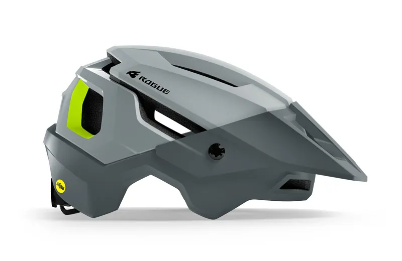 Bluegrass Rogue Core Mips MTB Helmet - Matt Grey/Fluo Yellow-2