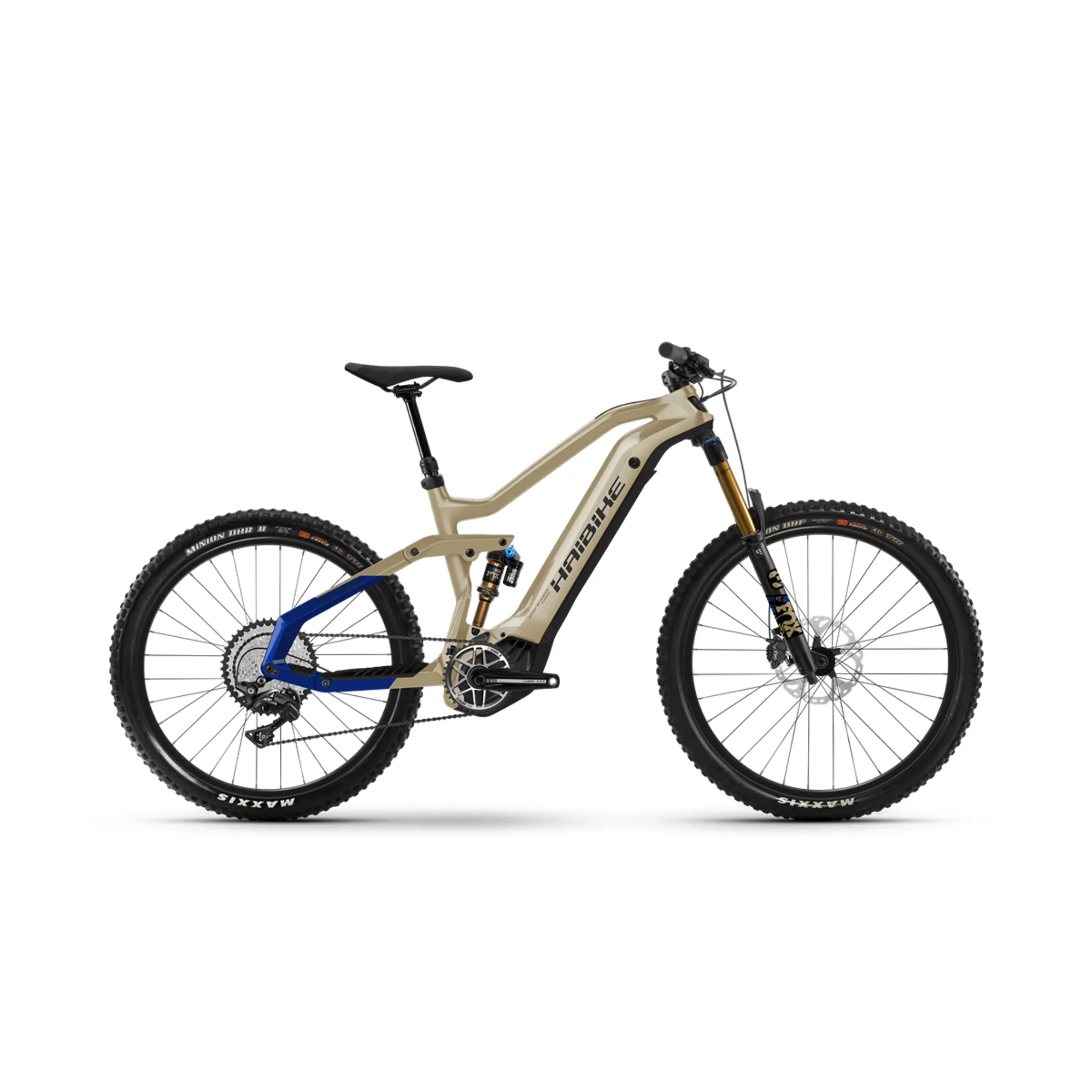 Haibike Allmtn 600wh 2021 Electric Full Suspension Bike Brown On sim stock 06/03/2023