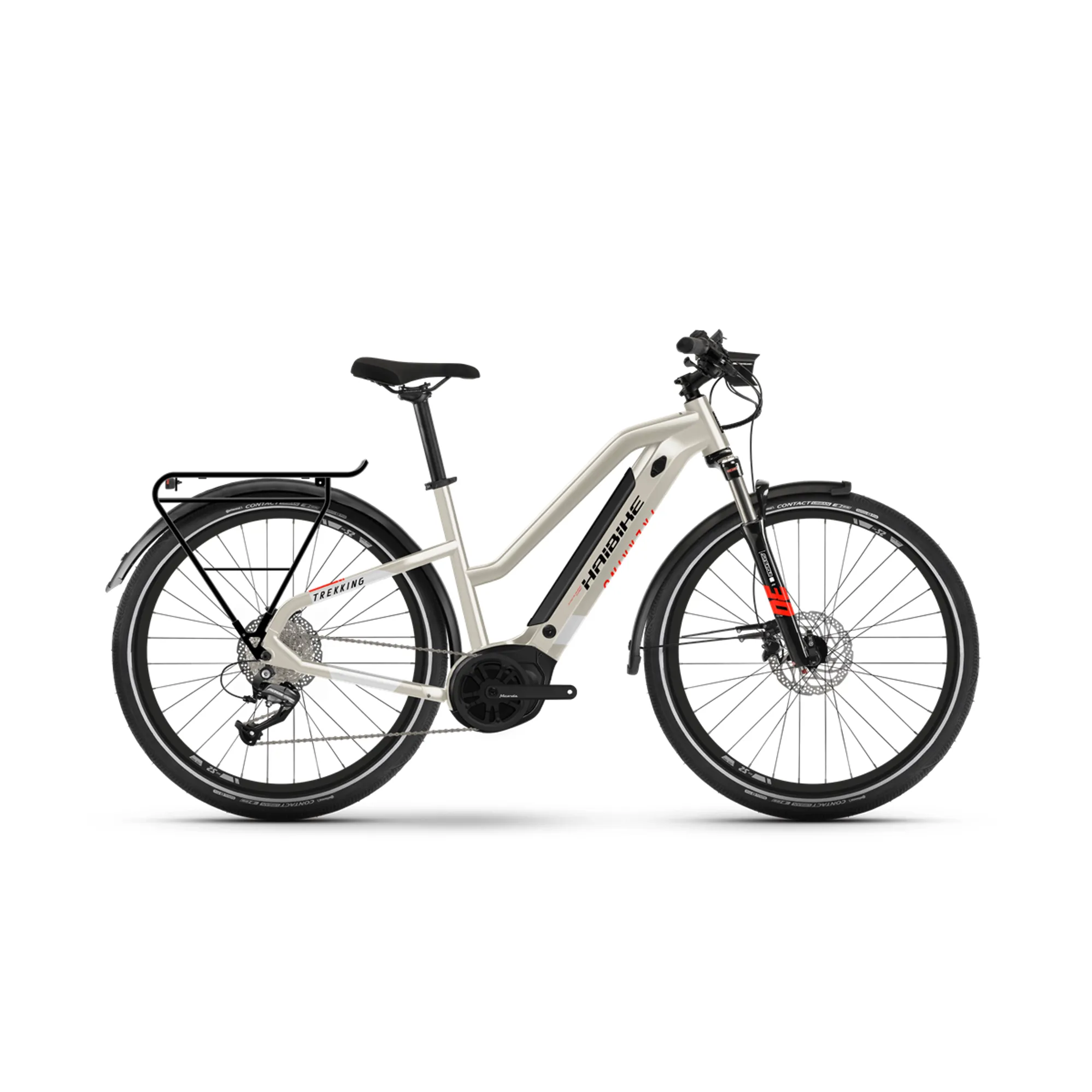 Haibike Trekking Low i500 Electric Hybrid Bike Desert 52cm