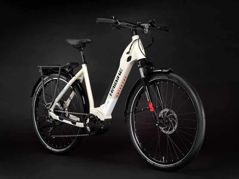 Haibike Trekking 4 Low Step i500 Electric Urban Bike - Desert-1