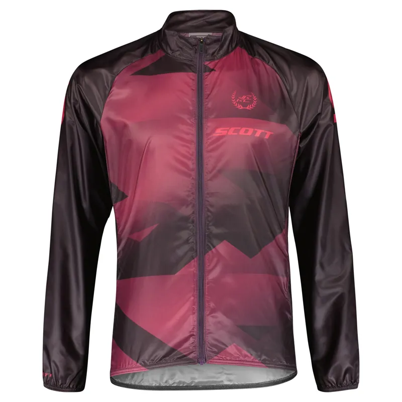 Scott RC Windbreaker Junior Jacket - Dark Purple/Carmine Pink