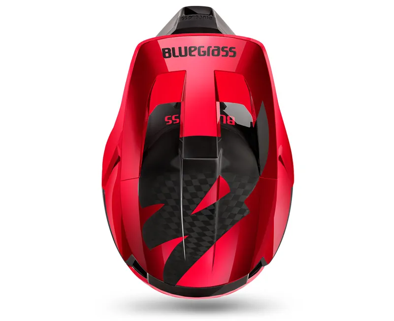 Bluegrass Legit Carbon MIPS Full Face MTB Helmet - Red Metallic -3