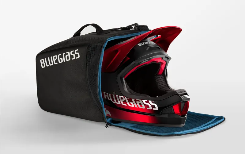 Bluegrass Legit Carbon MIPS Full Face MTB Helmet - Red Metallic -5