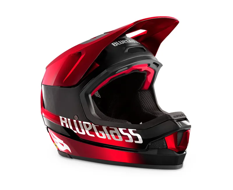 Bluegrass Legit Carbon MIPS Full Face MTB Helmet - Red Metallic 